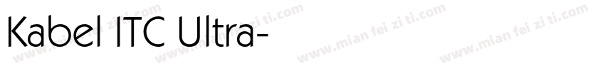 Kabel ITC Ultra字体转换